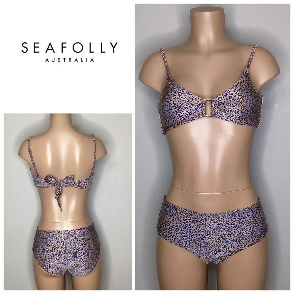 New. Seafolly animal print bikini. Small. Retails $169